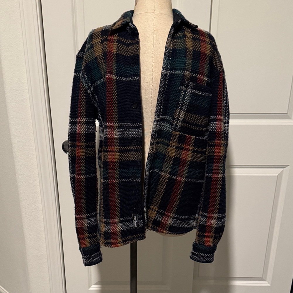 Plaid Zara thick button-up